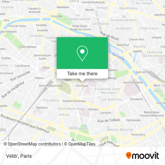 Vélib' map