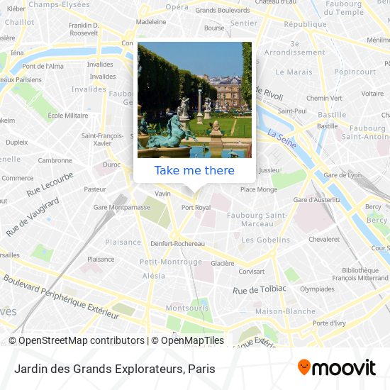 Jardin des Grands Explorateurs map