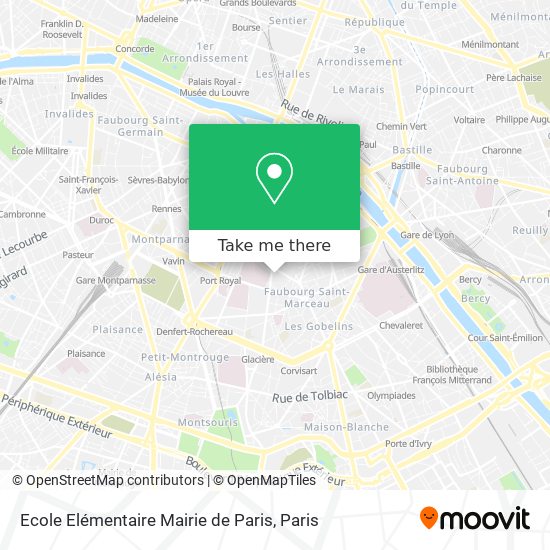 Ecole Elémentaire Mairie de Paris map