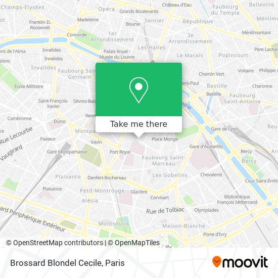 Mapa Brossard Blondel Cecile
