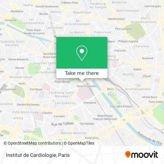 Institut de Cardiologie map