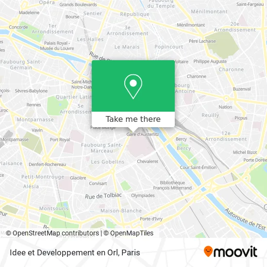 Idee et Developpement en Orl map