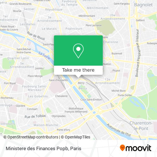 Ministere des Finances Popb map