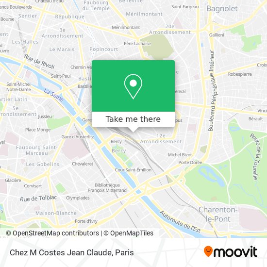 Mapa Chez M Costes Jean Claude