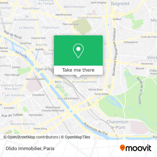 Olido Immobilier map