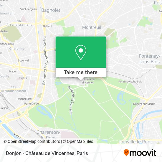 Donjon - Château de Vincennes map