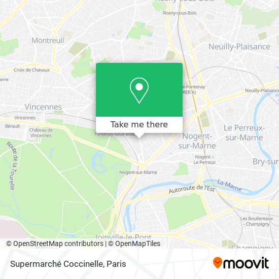 Supermarché Coccinelle map