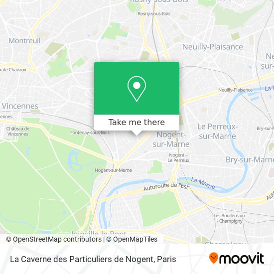 Mapa La Caverne des Particuliers de Nogent