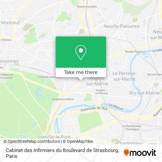 Mapa Cabinet des Infirmiers du Boulevard de Strasbourg