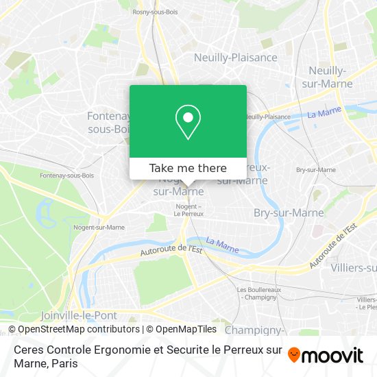 Ceres Controle Ergonomie et Securite le Perreux sur Marne map