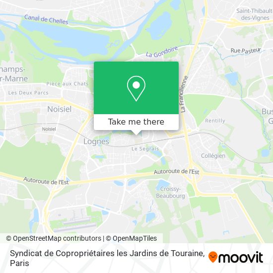 Syndicat de Copropriétaires les Jardins de Touraine map