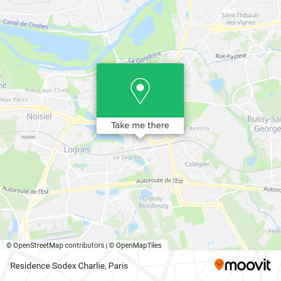 Residence Sodex Charlie map