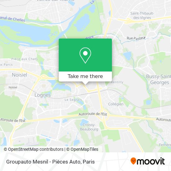 Groupauto Mesnil - Pièces Auto map