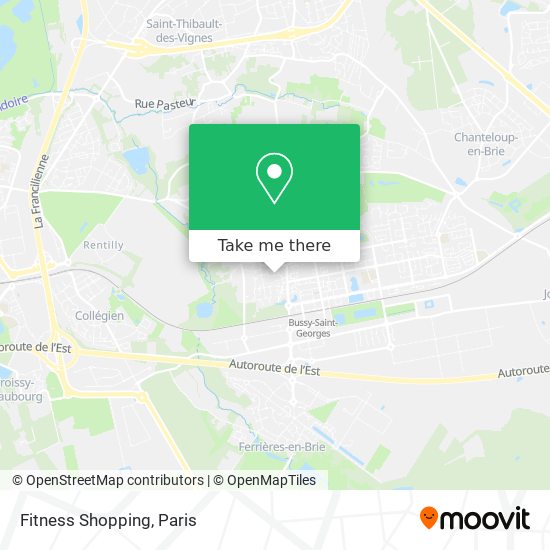Fitness Shopping map