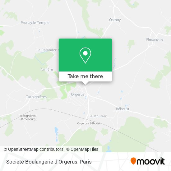 Mapa Société Boulangerie d'Orgerus