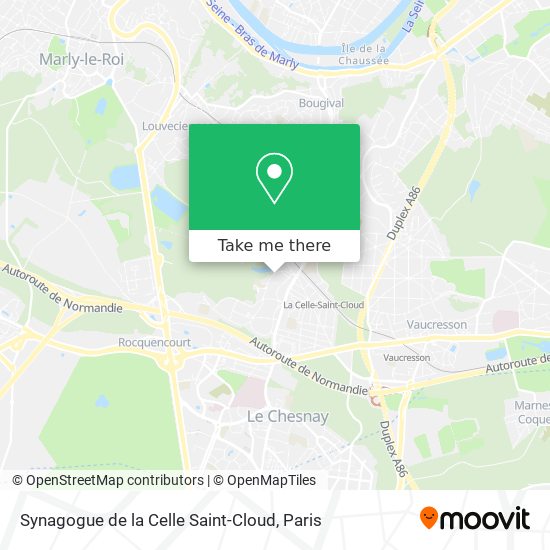 Synagogue de la Celle Saint-Cloud map