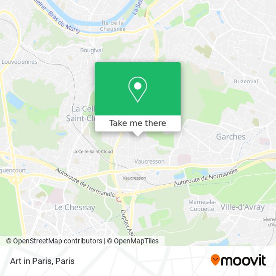 Art in Paris map