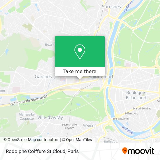 Rodolphe Coiffure St Cloud map