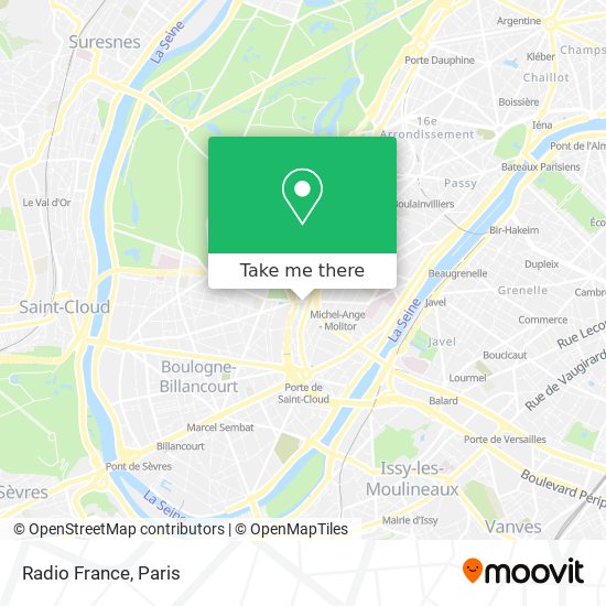 Mapa Radio France