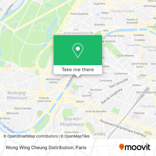 Mapa Wong Wing Cheung Distribution