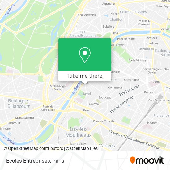 Ecoles Entreprises map