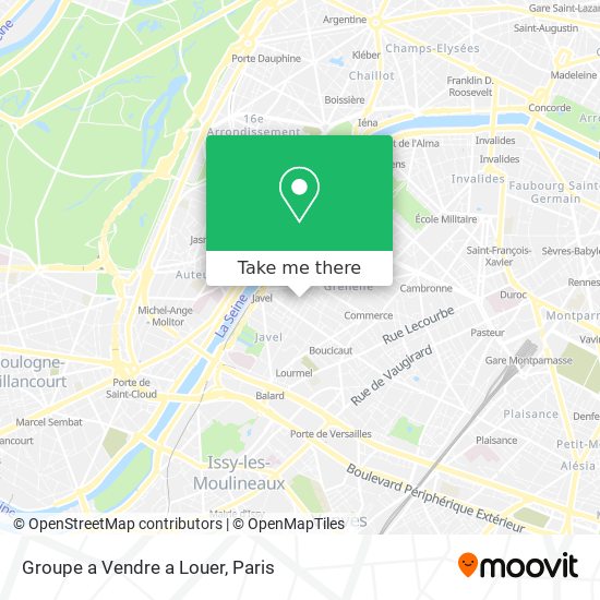 Groupe a Vendre a Louer map