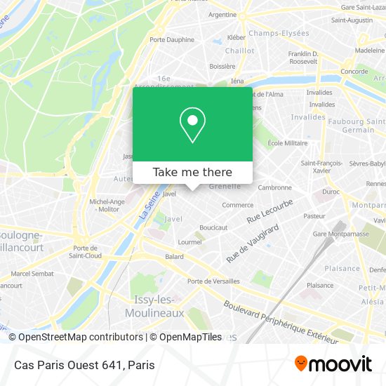 Mapa Cas Paris Ouest 641