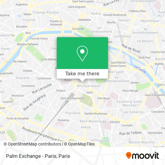 Palm Exchange - Paris map