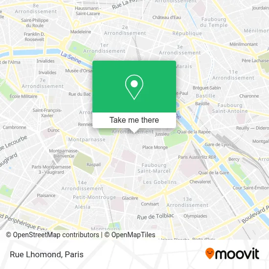 Rue Lhomond map
