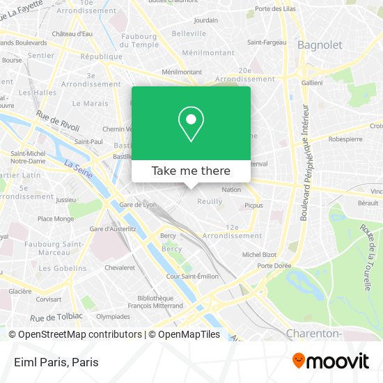 Mapa Eiml Paris
