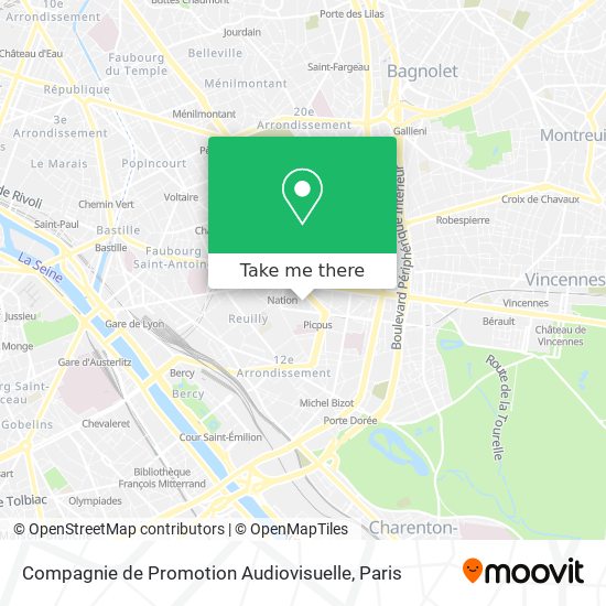 Compagnie de Promotion Audiovisuelle map