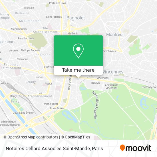 Notaires Cellard Associés Saint-Mandé map