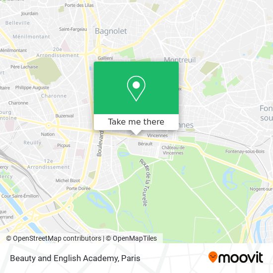 Beauty and English Academy map