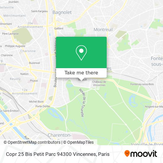 Mapa Copr 25 Bis Petit Parc 94300 Vincennes