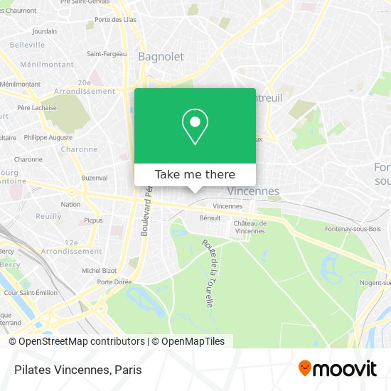 Pilates Vincennes map