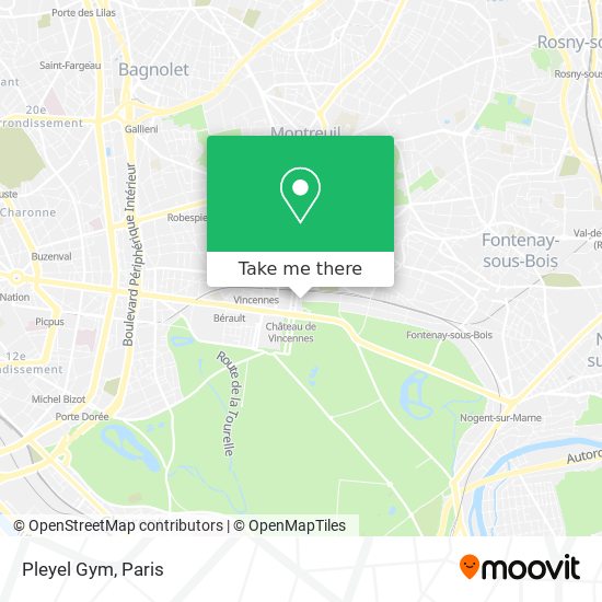 Pleyel Gym map