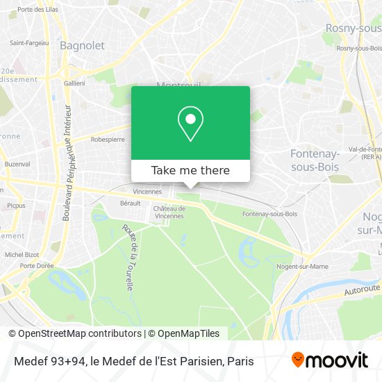 Medef 93+94, le Medef de l'Est Parisien map