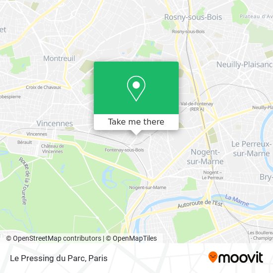 Le Pressing du Parc map