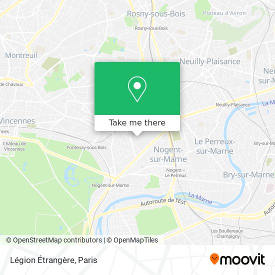 Légion Étrangère map