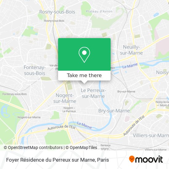 Foyer Résidence du Perreux sur Marne map