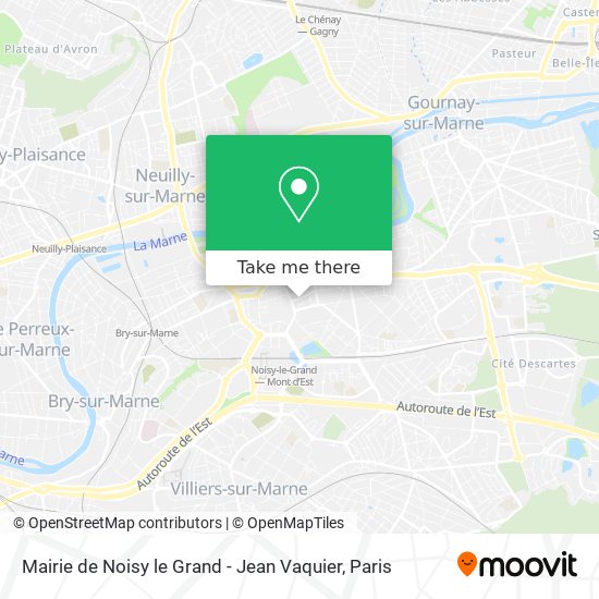 Mairie de Noisy le Grand - Jean Vaquier map