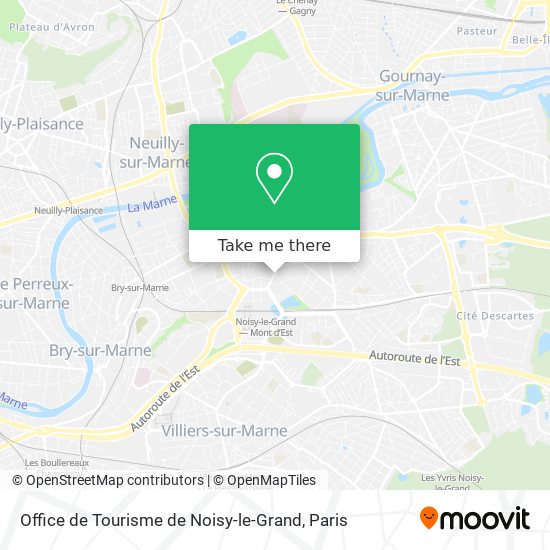 Office de Tourisme de Noisy-le-Grand map