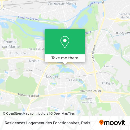 Residences Logement des Fonctionnaires map