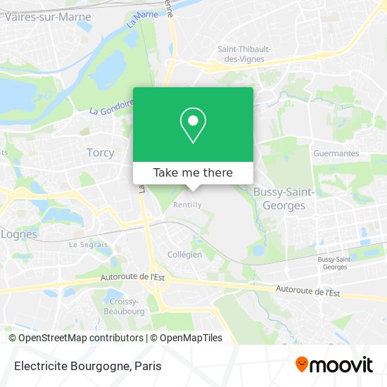 Mapa Electricite Bourgogne