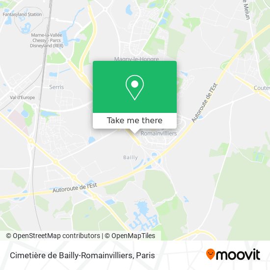 Cimetière de Bailly-Romainvilliers map