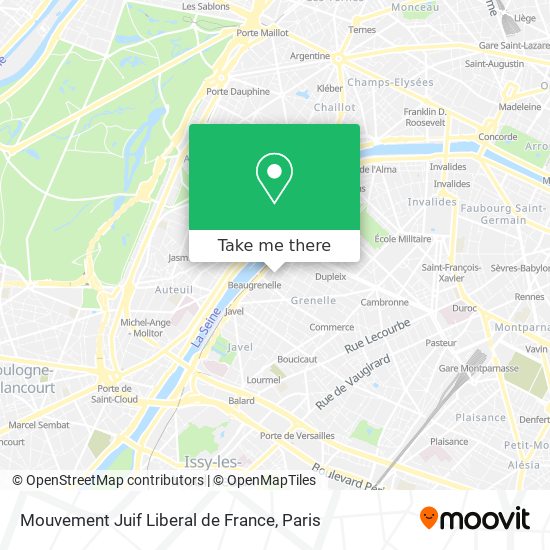 Mouvement Juif Liberal de France map