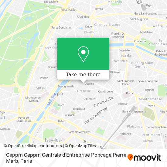 Ceppm Ceppm Centrale d'Entreprise Poncage Pierre Marb map