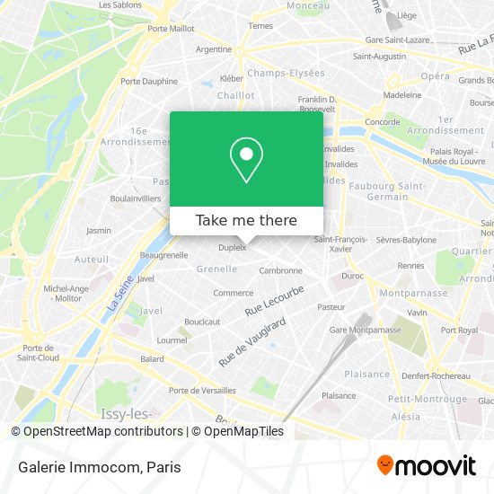 Galerie Immocom map