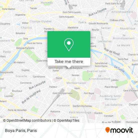 Mapa Boya Paris