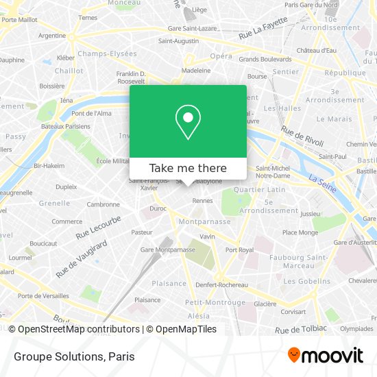 Groupe Solutions map